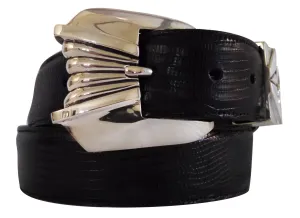 1½” DONATELLO 3 Piece Buckle Set in .925 Sterling Silver