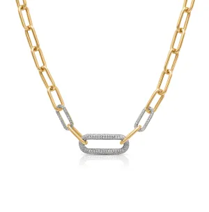 14KY Diamond Link Necklace