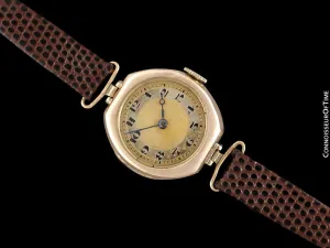 1920's Rolex Ladies Vintage Art Deco Watch - 9K Rose Gold