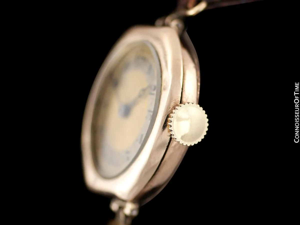1920's Rolex Ladies Vintage Art Deco Watch - 9K Rose Gold