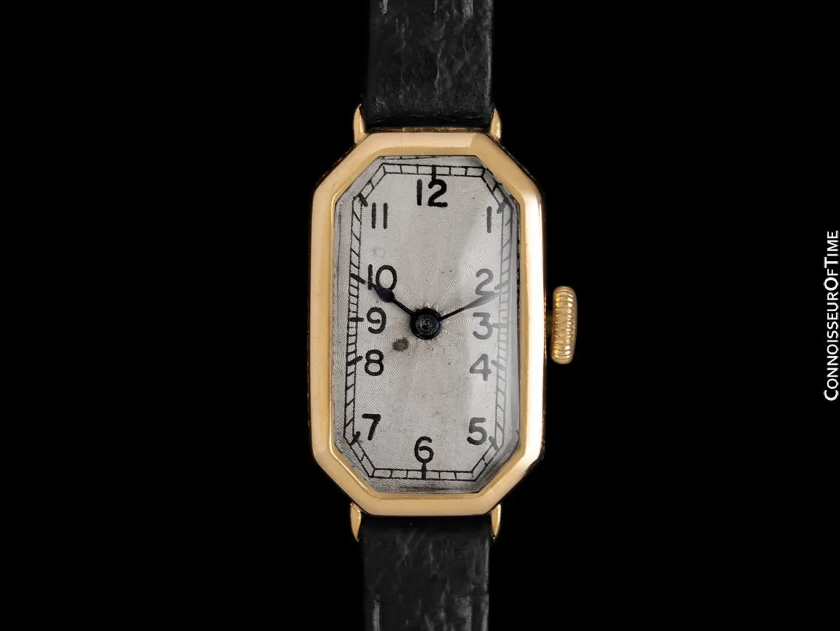 1923 Rolex Ladies Vintage Art Nouveau Watch - 18K Gold