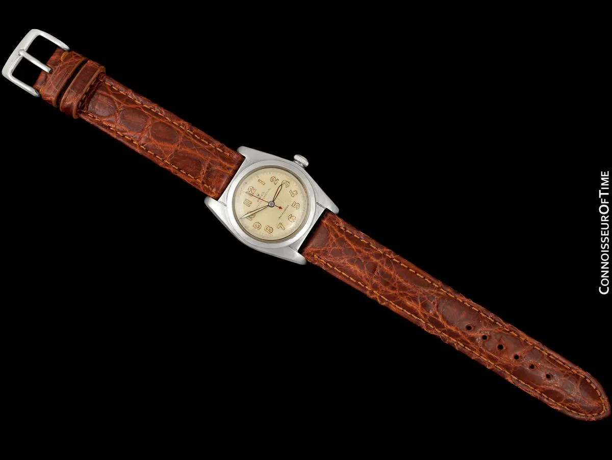 1946 Rolex Vintage Mens WWII Era Bubbleback, Ref. 2940, Stainless Steel - Very Fine & Rare