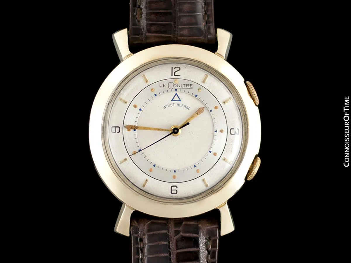 1955 Jaeger-LeCoultre Memovox Vintage Mens Reveil Wrist Alarm - 10K Gold Filled