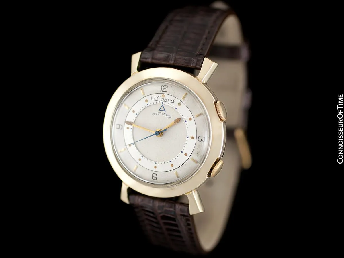 1955 Jaeger-LeCoultre Memovox Vintage Mens Reveil Wrist Alarm - 10K Gold Filled