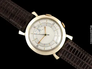 1955 Jaeger-LeCoultre Memovox Vintage Mens Reveil Wrist Alarm - 10K Gold Filled