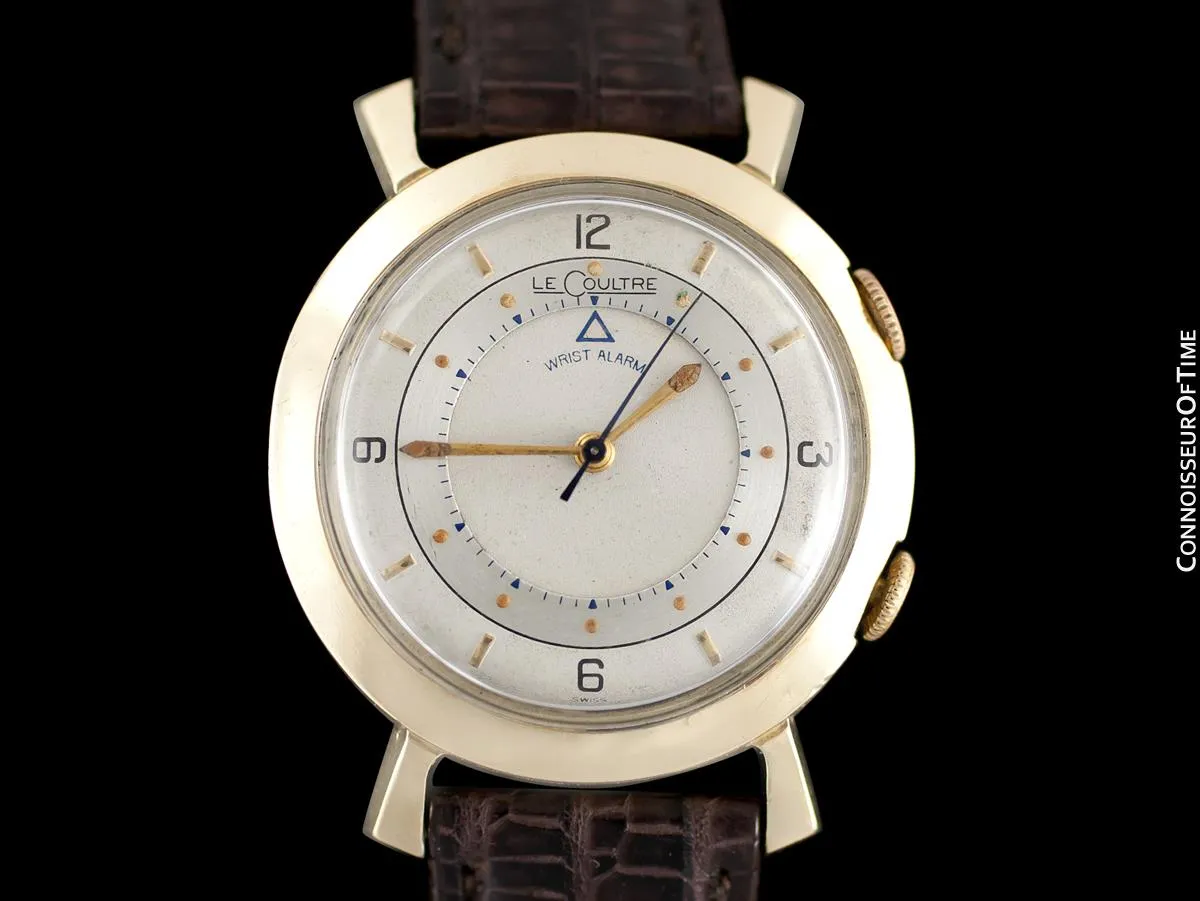 1955 Jaeger-LeCoultre Memovox Vintage Mens Reveil Wrist Alarm - 10K Gold Filled