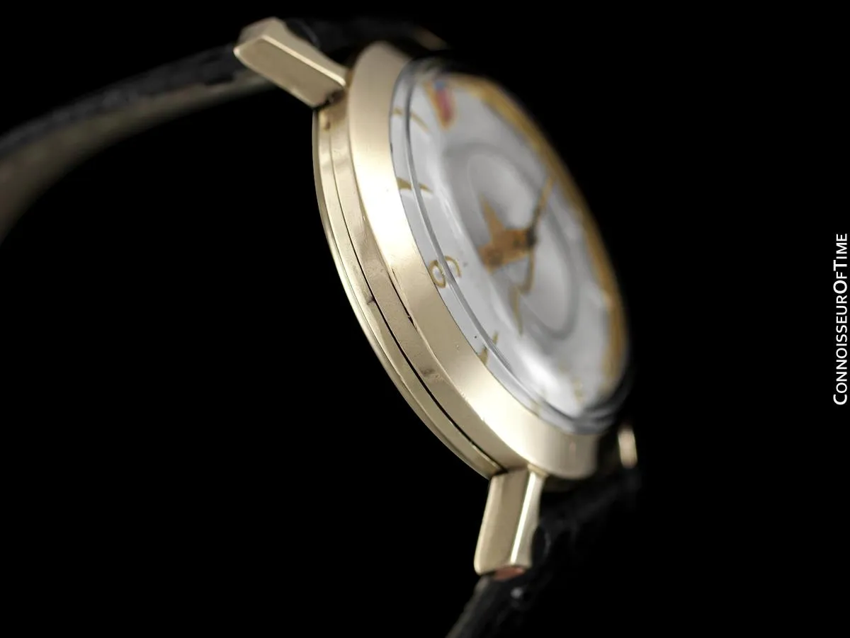 1955 Jaeger-LeCoultre Memovox Vintage Mens Wrist Alarm, 10K Gold Filled - Ford Motor Co.
