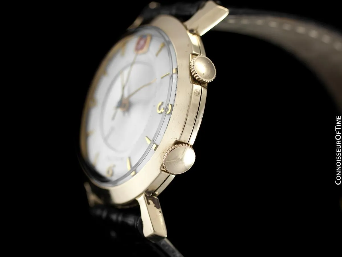 1955 Jaeger-LeCoultre Memovox Vintage Mens Wrist Alarm, 10K Gold Filled - Ford Motor Co.