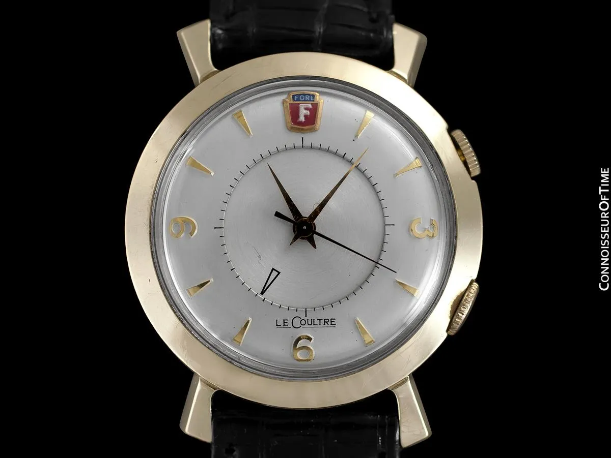 1955 Jaeger-LeCoultre Memovox Vintage Mens Wrist Alarm, 10K Gold Filled - Ford Motor Co.