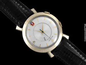 1955 Jaeger-LeCoultre Memovox Vintage Mens Wrist Alarm, 10K Gold Filled - Ford Motor Co.