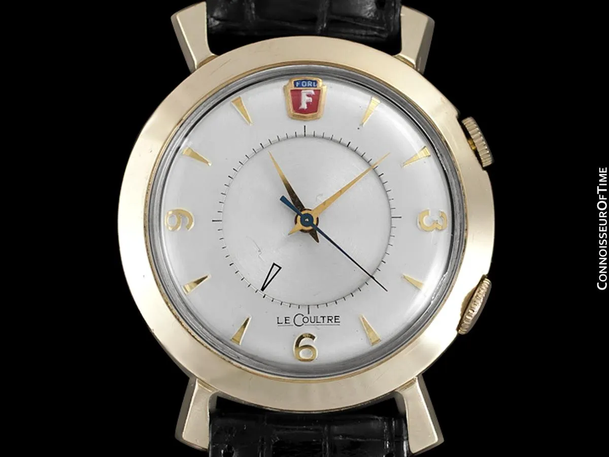 1955 Jaeger-LeCoultre Memovox Vintage Mens Wrist Alarm, 10K Gold Filled - Ford Motor Co.