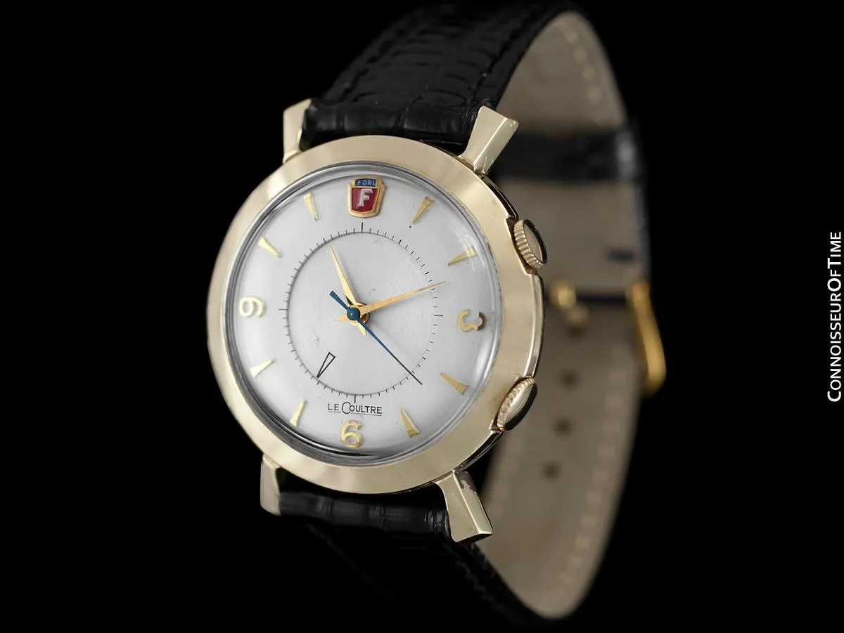 1955 Jaeger-LeCoultre Memovox Vintage Mens Wrist Alarm, 10K Gold Filled - Ford Motor Co.