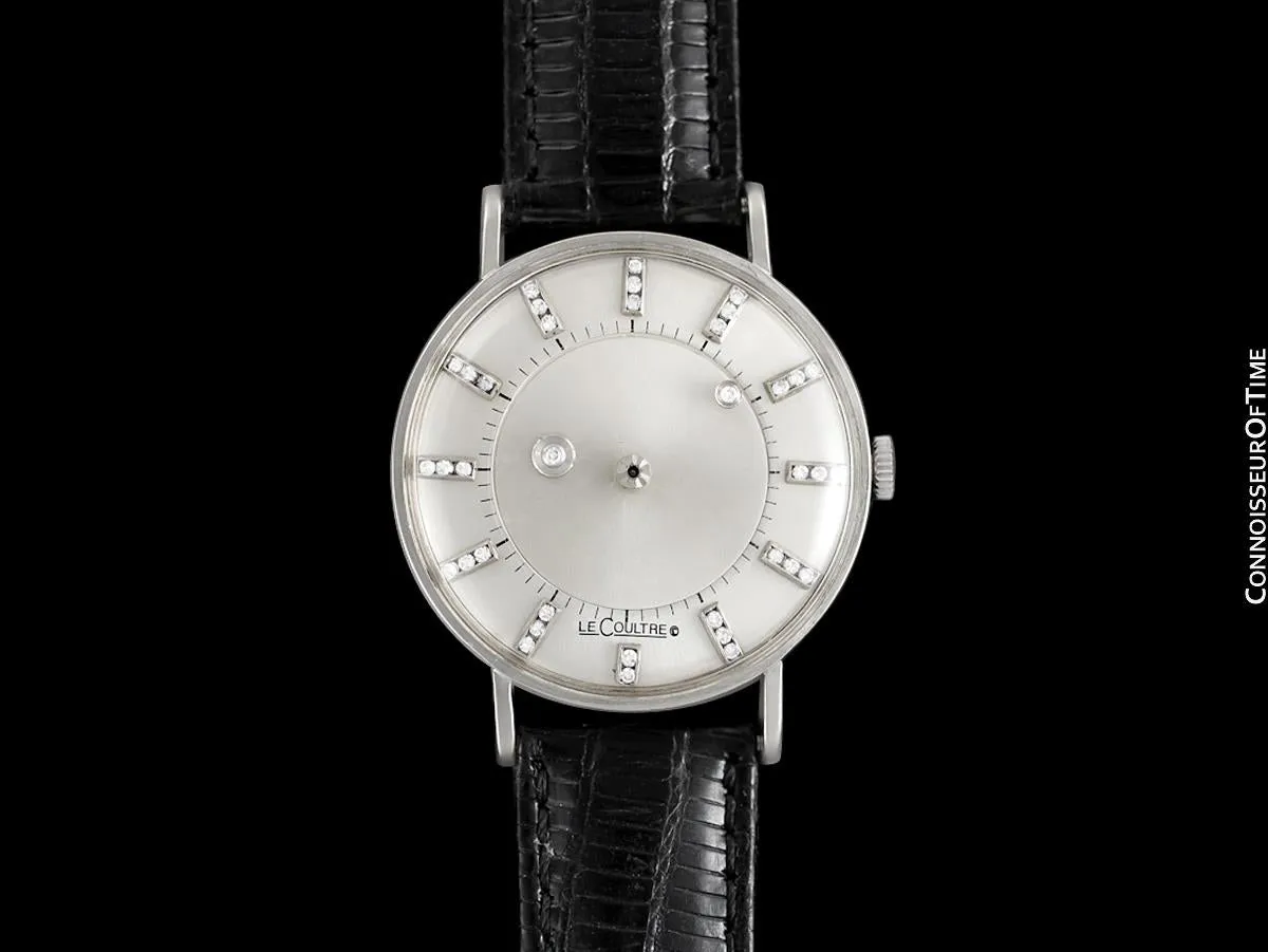 1956 Jaeger-LeCoultre / Vacheron & Constantin Vintage Galaxy Mystery Dial - 14K White Gold & Diamonds