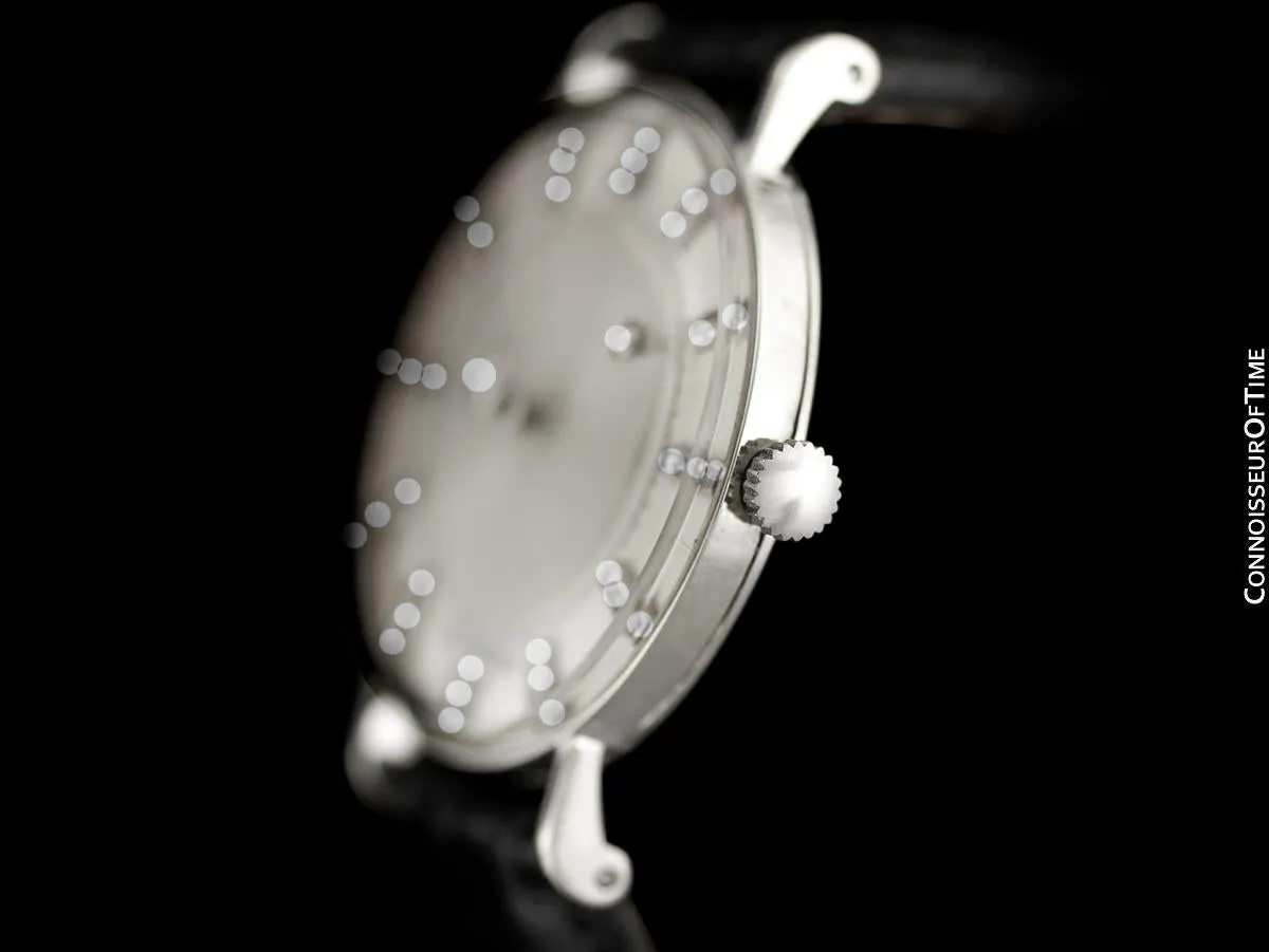 1956 Jaeger-LeCoultre / Vacheron & Constantin Vintage Galaxy Mystery Dial - 14K White Gold & Diamonds