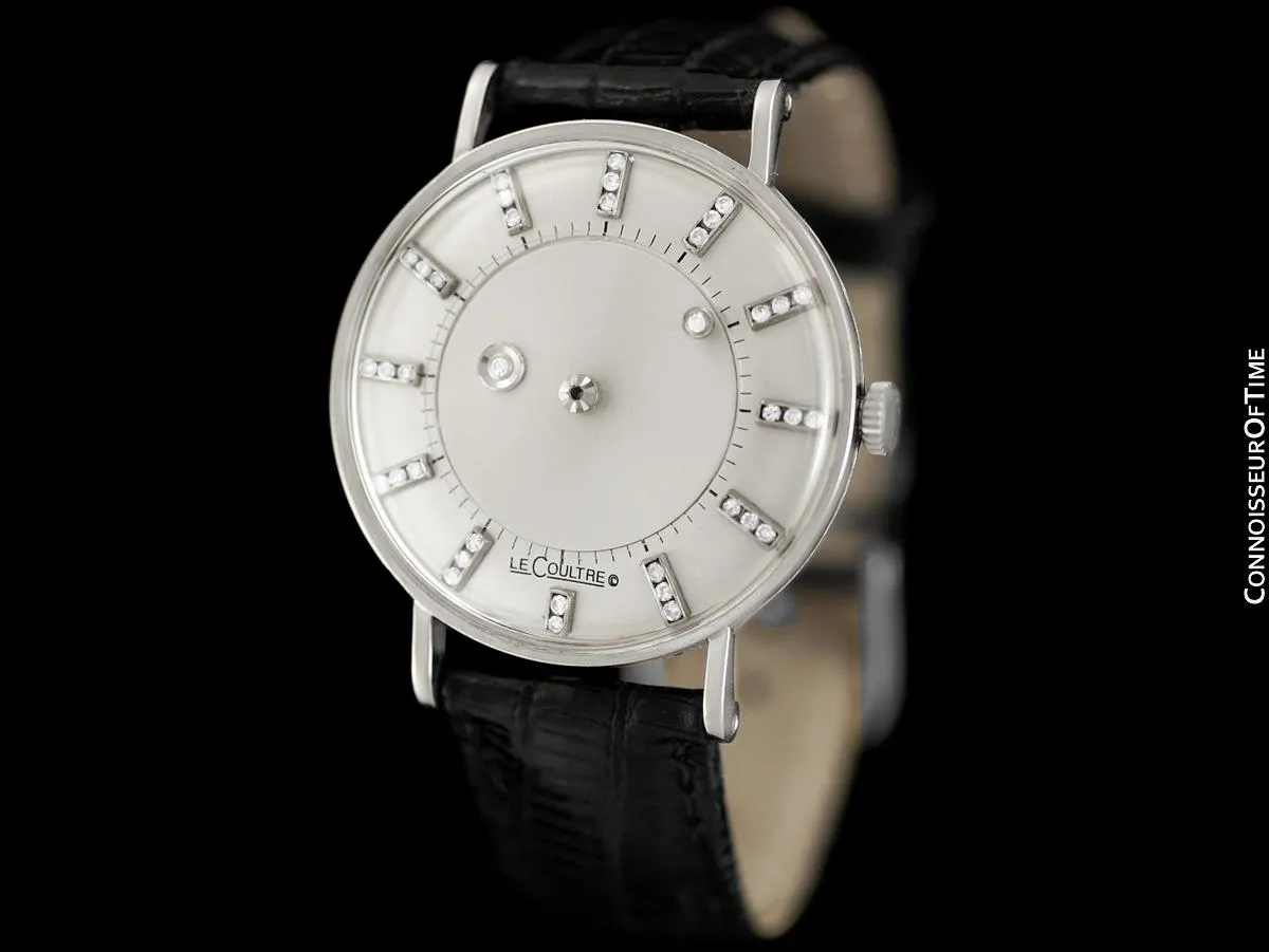 1956 Jaeger-LeCoultre / Vacheron & Constantin Vintage Galaxy Mystery Dial - 14K White Gold & Diamonds