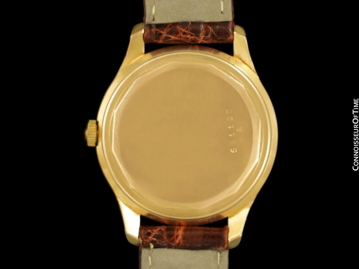 1956 Jaeger-LeCoultre Vintage Large Mens "Waterproof" Watch - 18K Gold