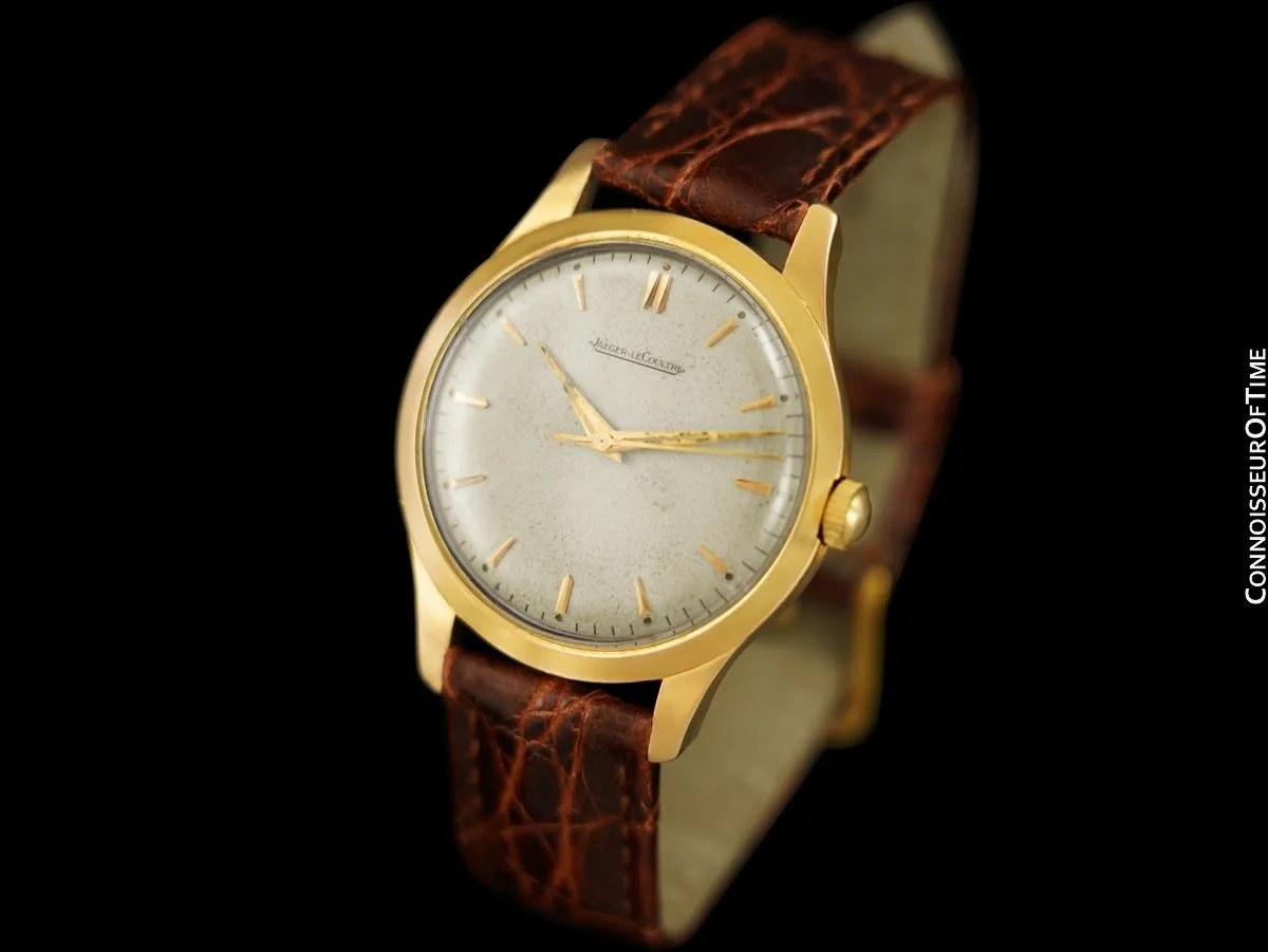 1956 Jaeger-LeCoultre Vintage Large Mens "Waterproof" Watch - 18K Gold