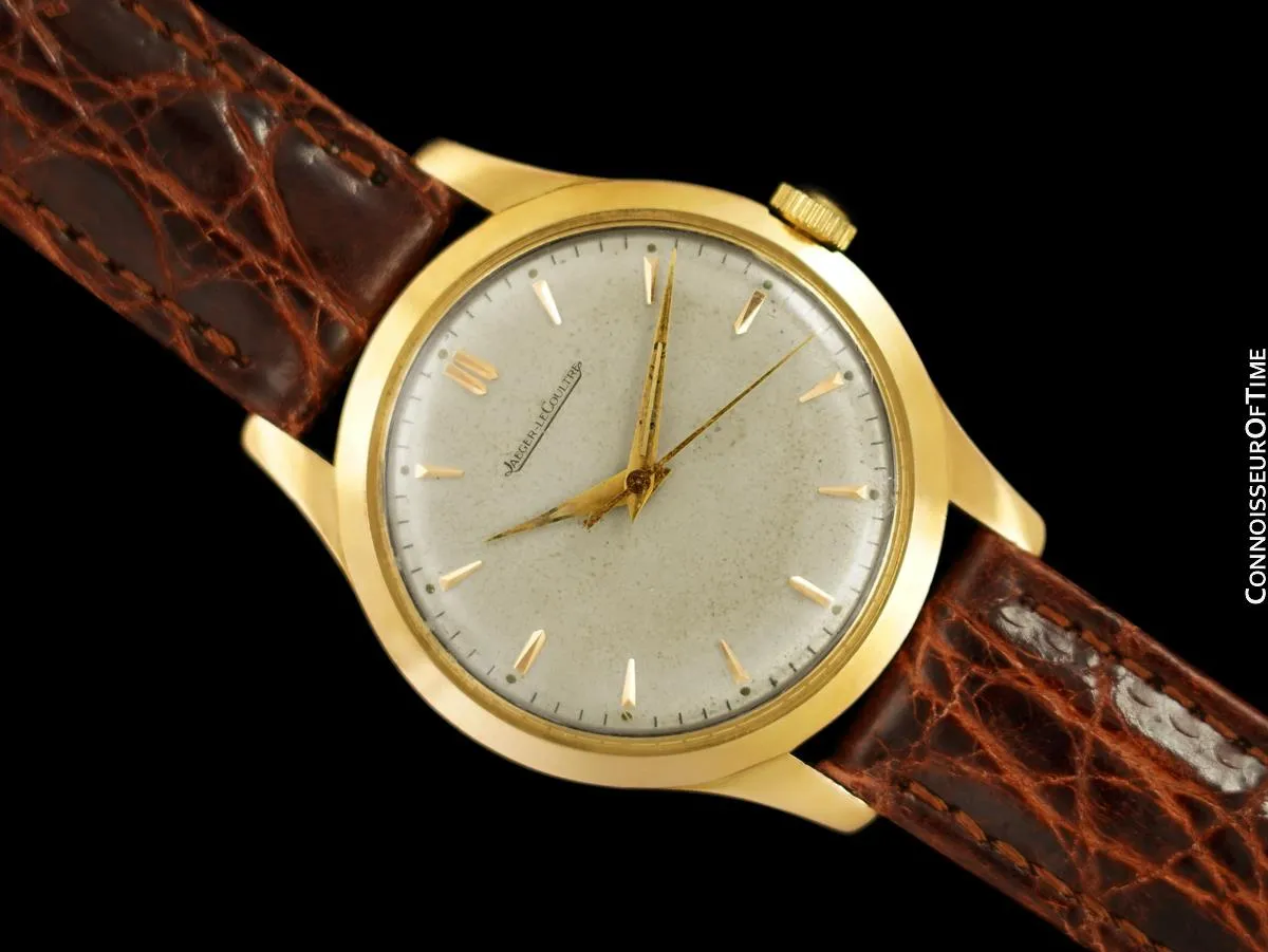1956 Jaeger-LeCoultre Vintage Large Mens "Waterproof" Watch - 18K Gold