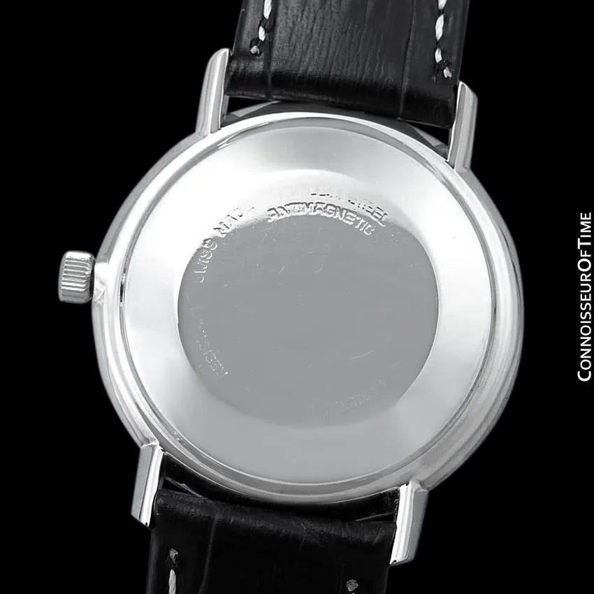 1960's Bucherer Vintage Mens Officially Certified Chronometer Watch - Stainless Steel
