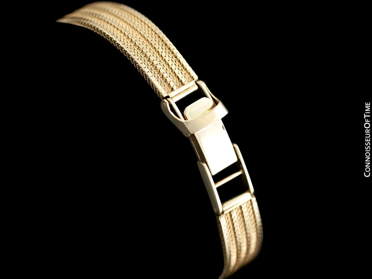 1960's Rolex Vintage Ladies Bracelet Dress Watch - 14K Gold