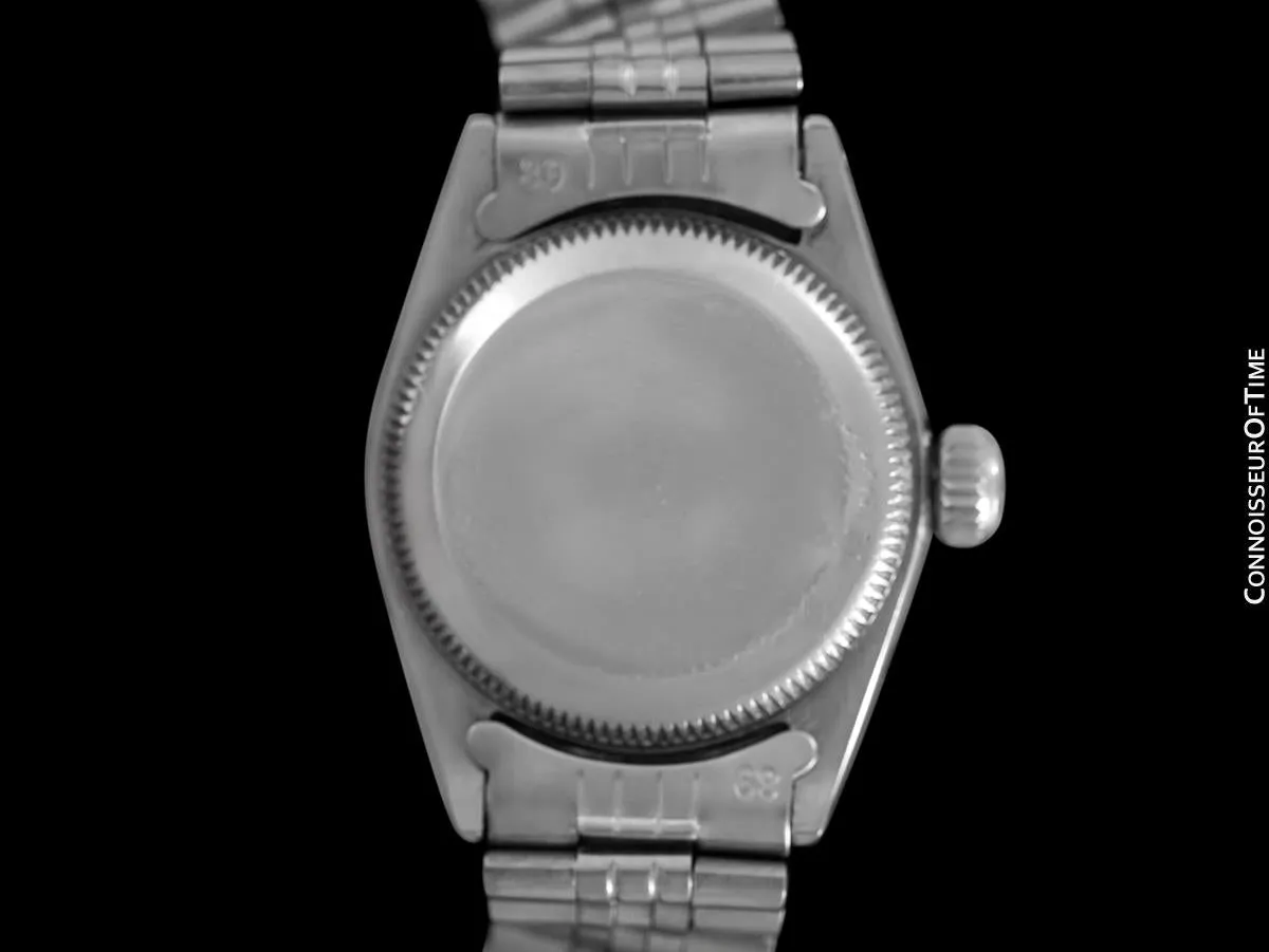 1961 Rolex Classic Vintage Ladydate Ladies Date (Datejust) Watch, Silver Dial - Stainless Steel and 18K White Gold
