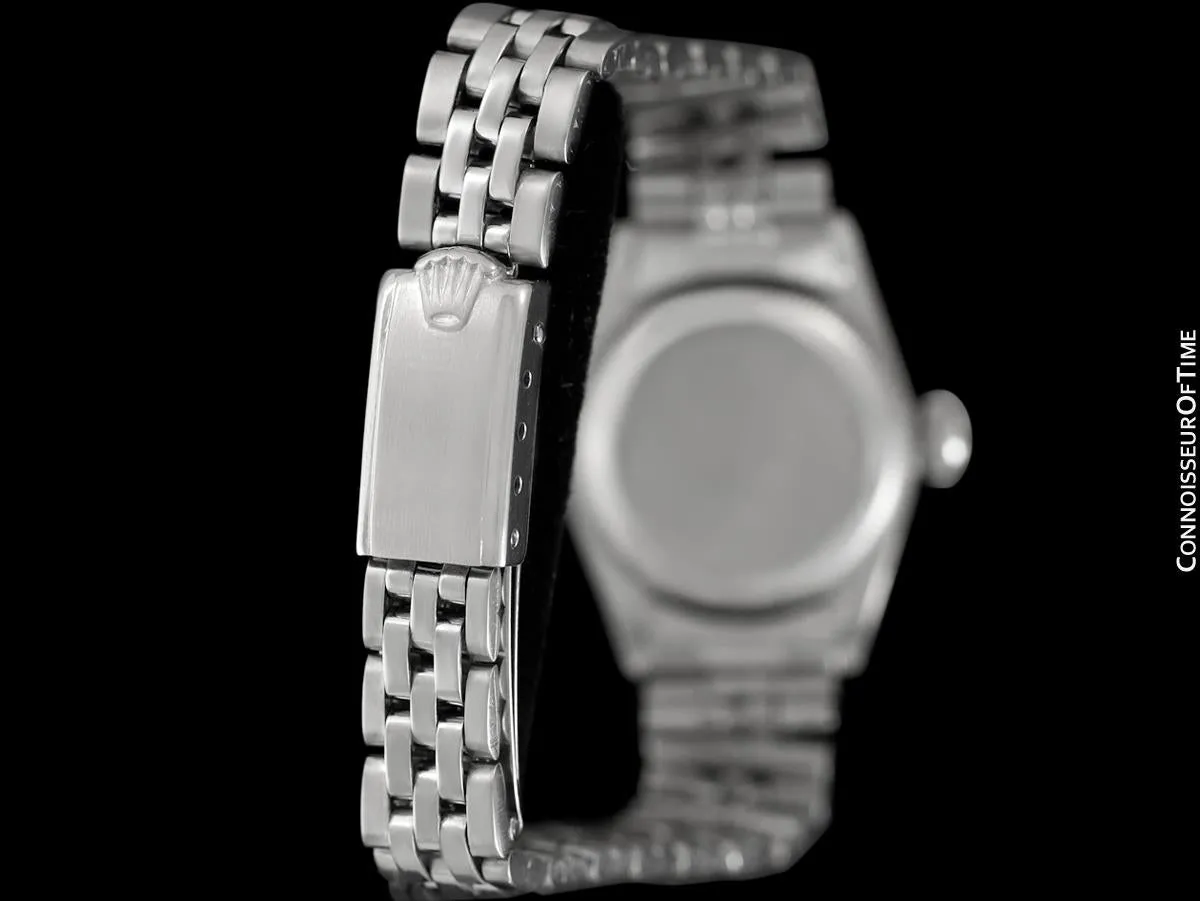 1961 Rolex Classic Vintage Ladydate Ladies Date (Datejust) Watch, Silver Dial - Stainless Steel and 18K White Gold