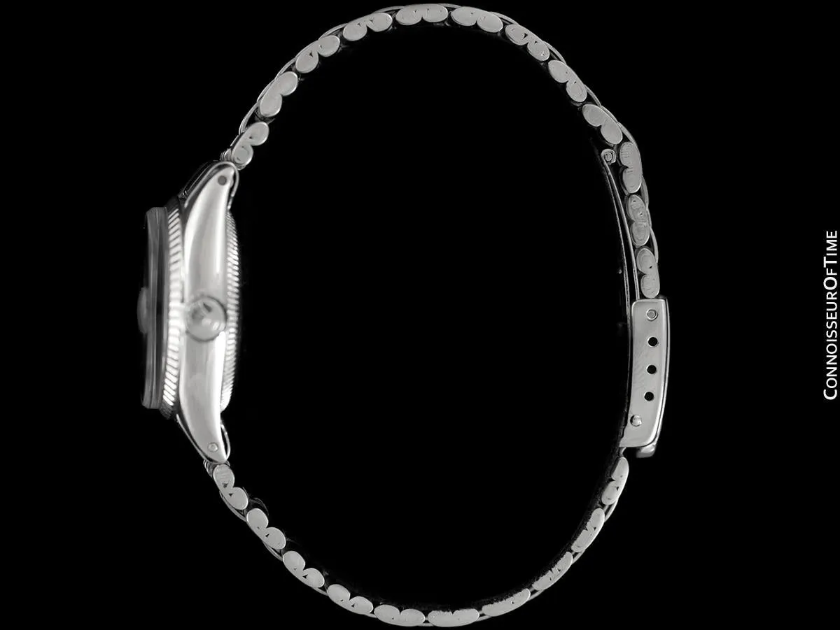 1961 Rolex Classic Vintage Ladydate Ladies Date (Datejust) Watch, Silver Dial - Stainless Steel and 18K White Gold