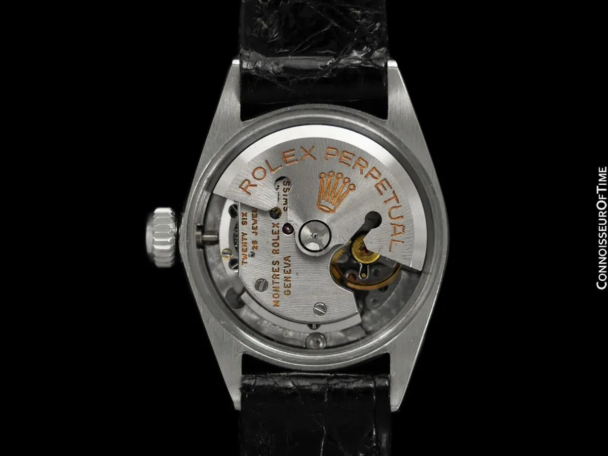 1964 Rolex Vintage Ladies Date Datejust Watch, Wine Diamond Dial - Stainless Steel & 18K White Gold