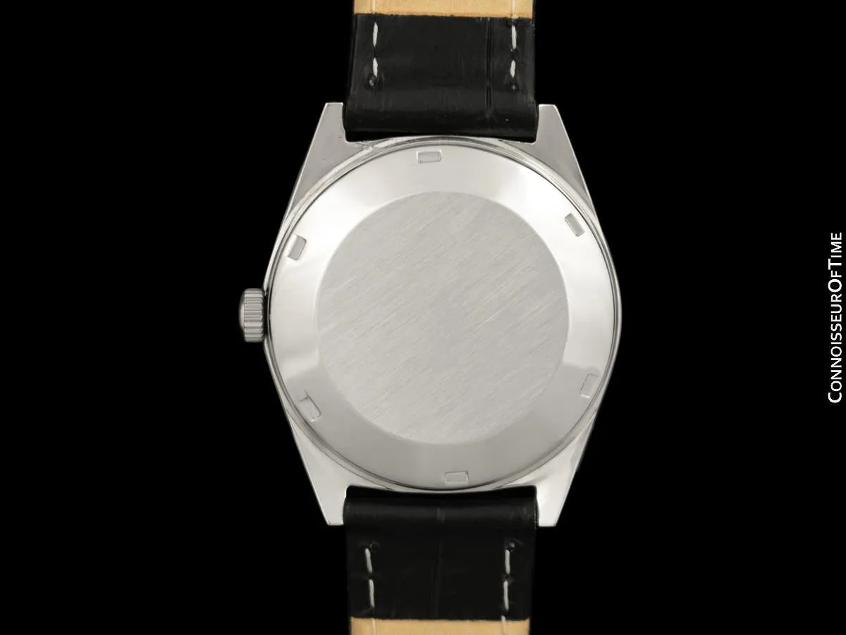1969 Omega Geneve Vintage Mens Cal. 563 Automatic Watch with Tiffany Blue Dial - Stainless Steel