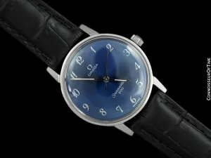1969 Omega Seamaster 600 Vintage Mens Handwound Watch with Arabic Dial - Stainless Steel