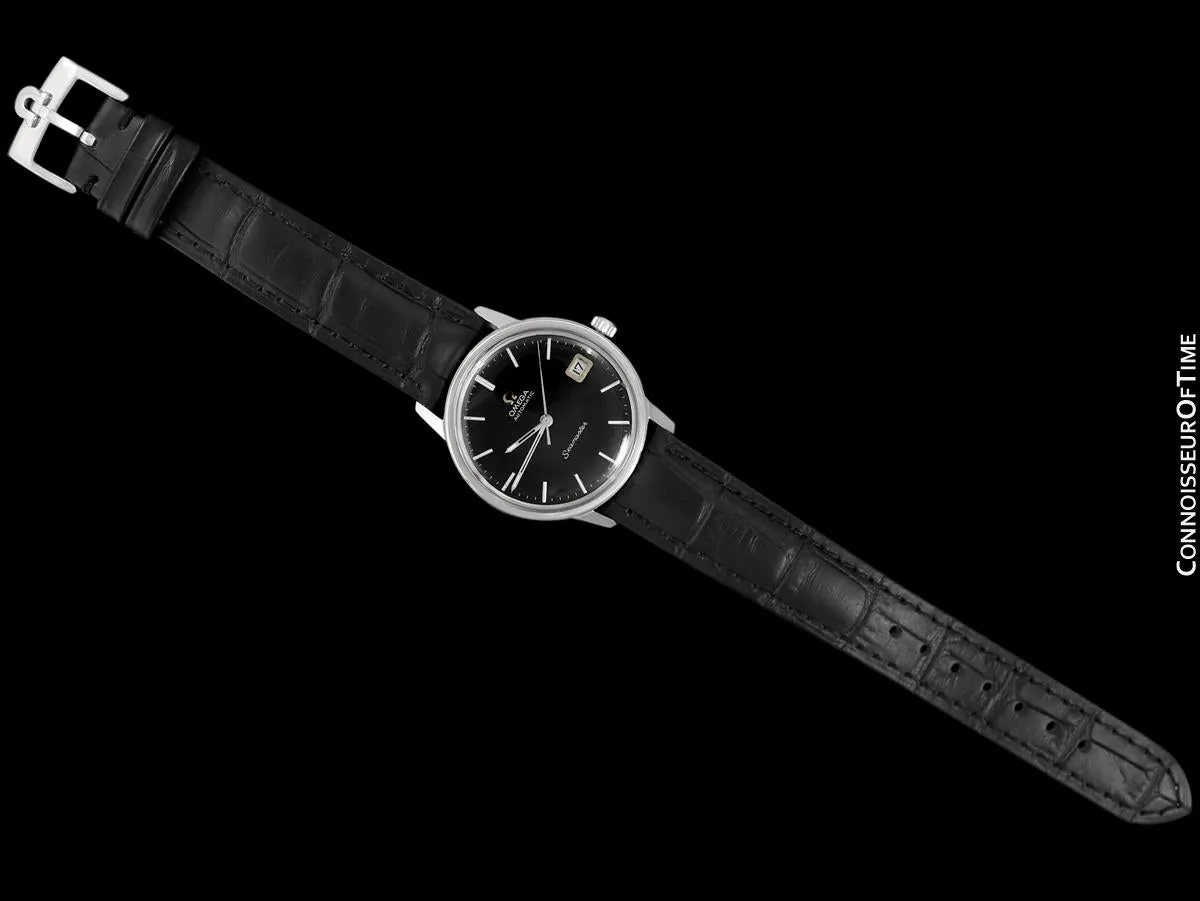 1970 Omega Seamaster Mens Vintage Watch with 565 Movement, Automatic, Quick-Setting Date - Stainless Steel