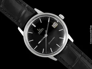 1970 Omega Seamaster Mens Vintage Watch with 565 Movement, Automatic, Quick-Setting Date - Stainless Steel