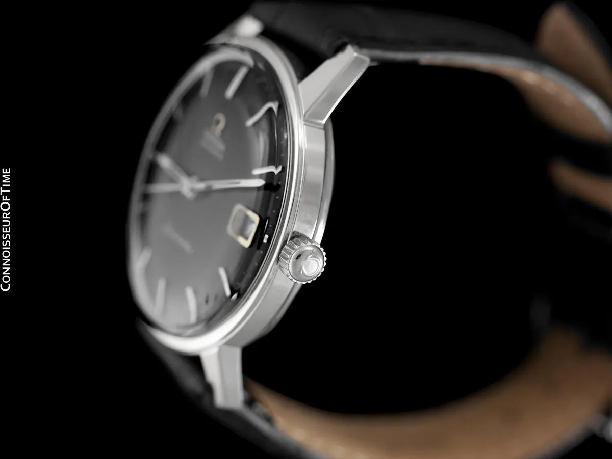 1970 Omega Seamaster Mens Vintage Watch with 565 Movement, Automatic, Quick-Setting Date - Stainless Steel