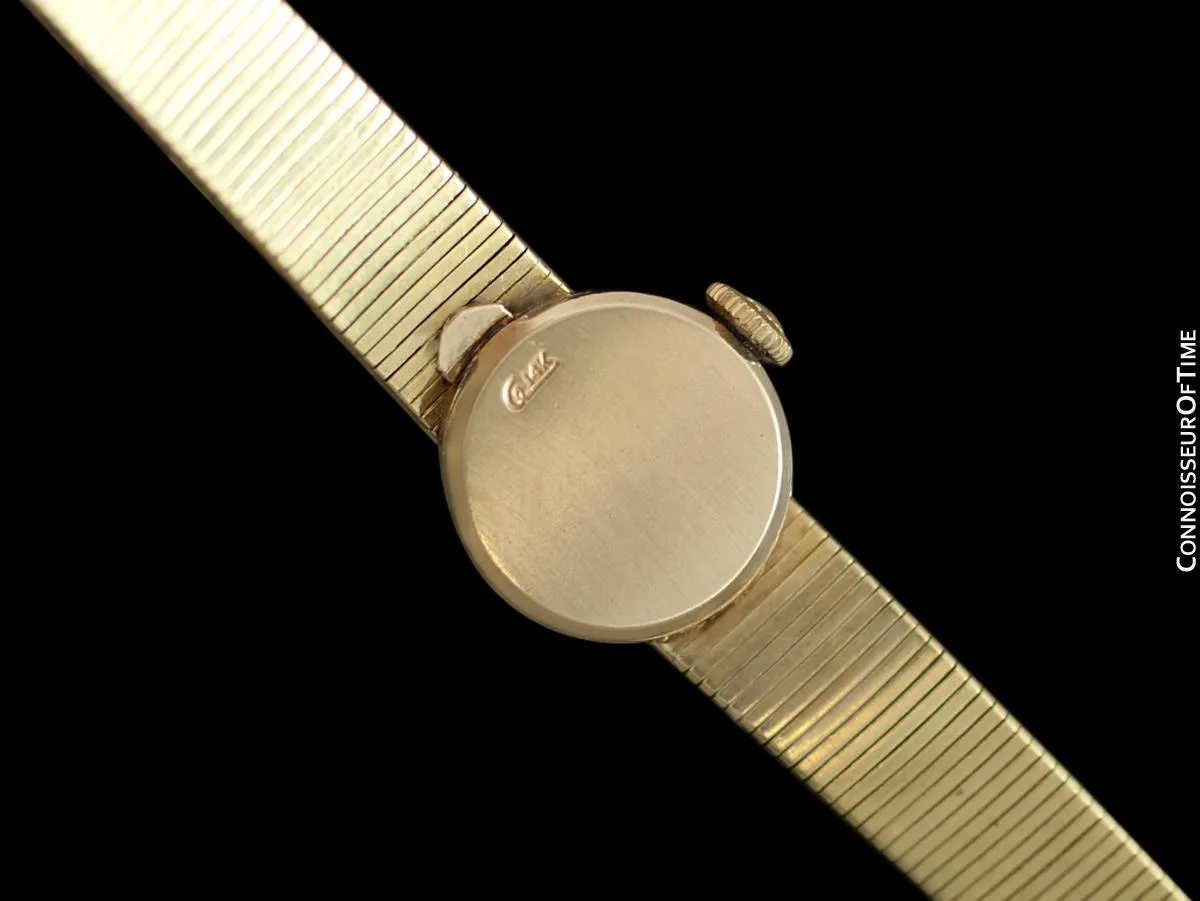 1970's Rolex Vintage Ladies Bracelet Dress Watch - 14K Gold