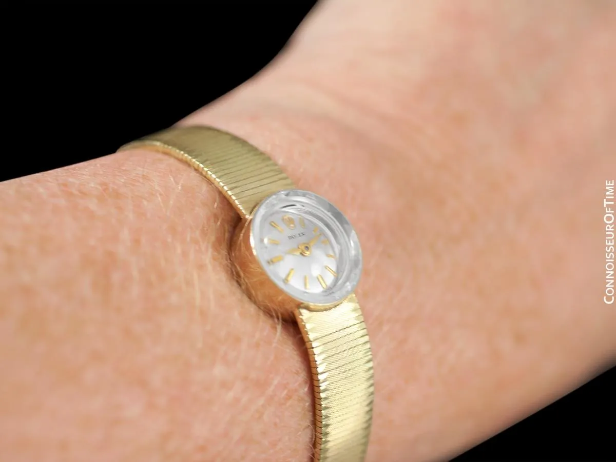 1970's Rolex Vintage Ladies Bracelet Dress Watch - 14K Gold