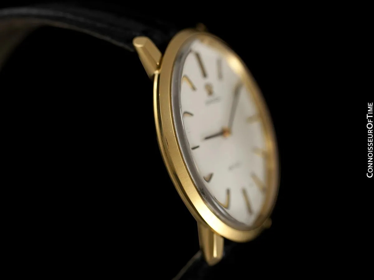 1971 Omega De Ville Mens 18K Gold Plated and Stainless Steel Dress Watch - Box & Papers