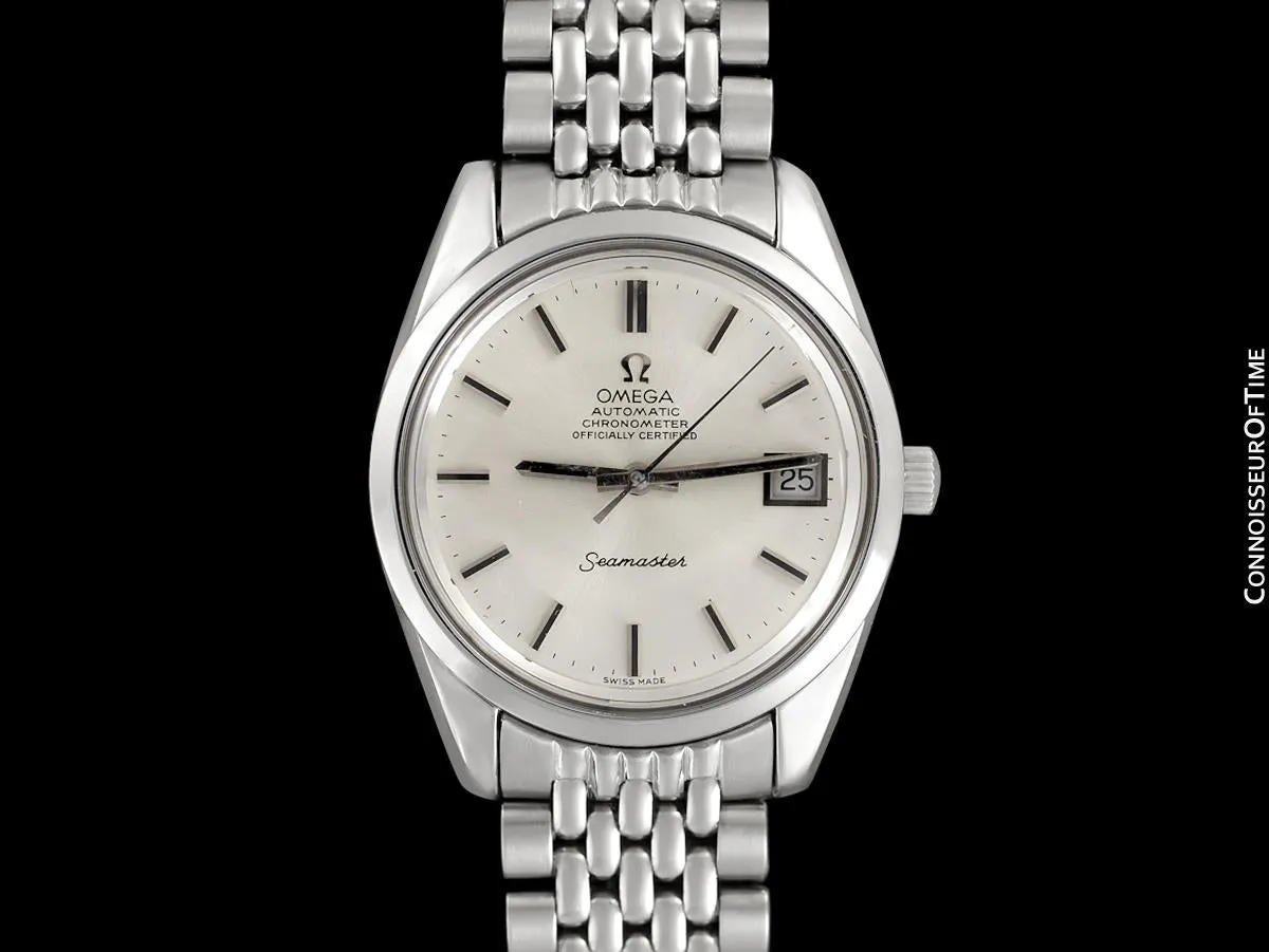 1972 Omega Seamaster Chronometer Vintage Mens Cal. 1011 Watch - Stainless Steel
