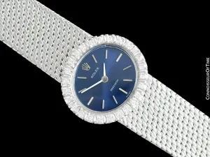 1972 Rolex Ladies Vintage Dress Bracelet Watch - Stainless Steel & Diamonds