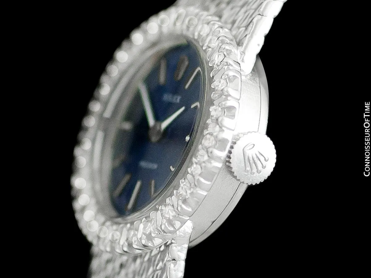 1972 Rolex Ladies Vintage Dress Bracelet Watch - Stainless Steel & Diamonds