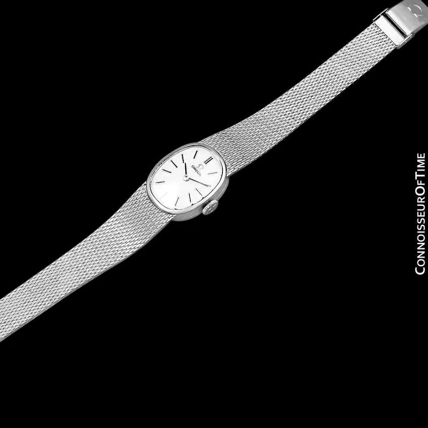 1973 Omega De Ville Vintage Ladies Handwound Luxury Dress Watch with Bracelet - Stainless Steel