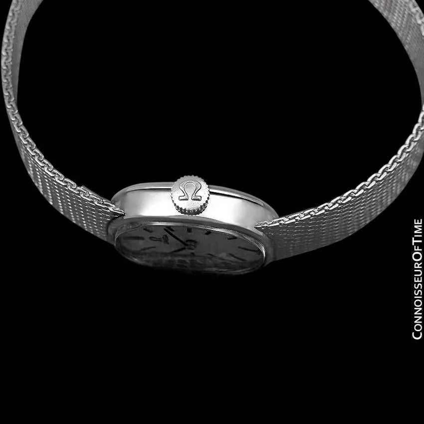 1973 Omega De Ville Vintage Ladies Handwound Luxury Dress Watch with Bracelet - Stainless Steel