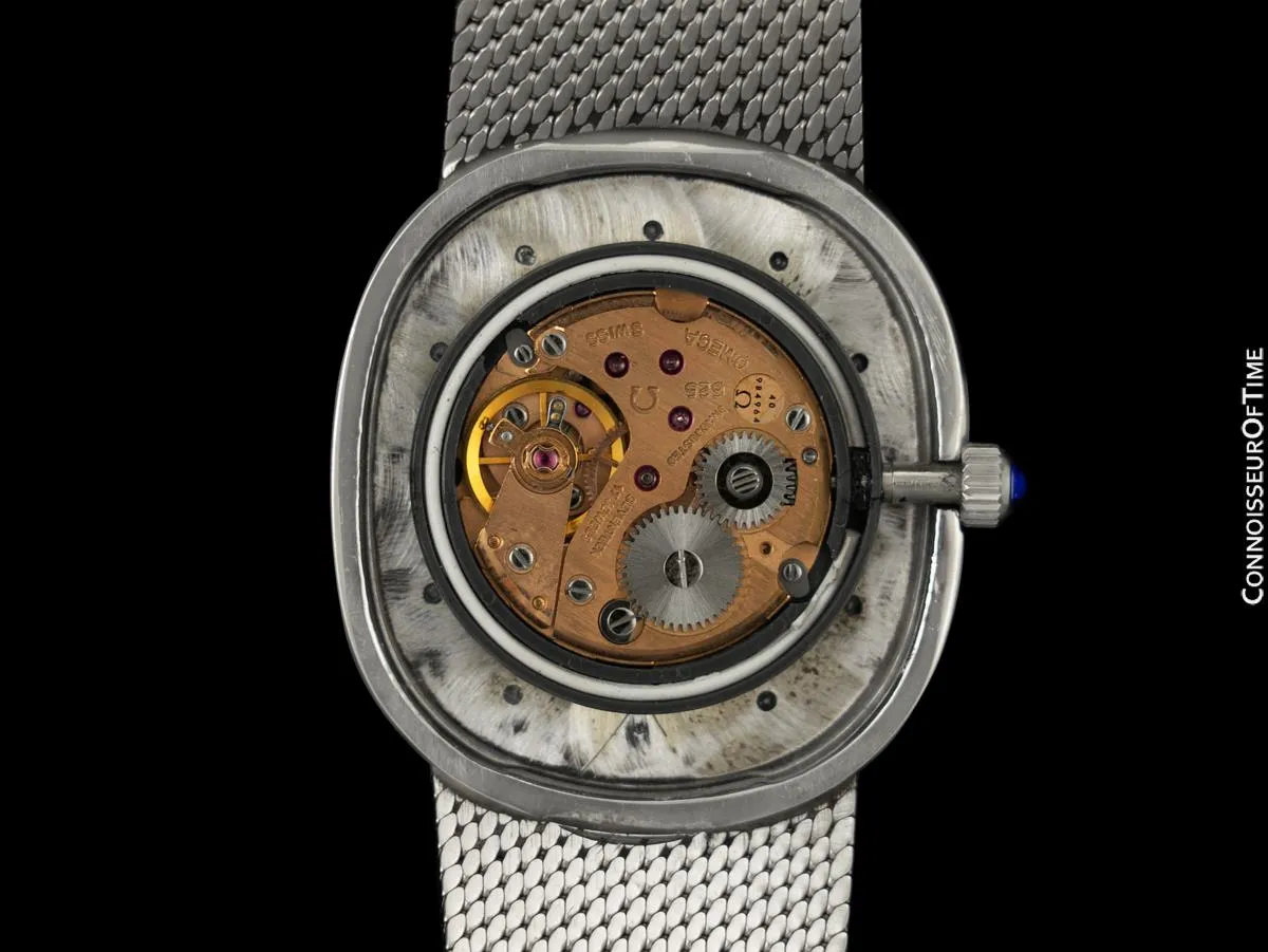 1977 Omega De Ville Vintage Mens Dress Watch with Bracelet - Stainless Steel