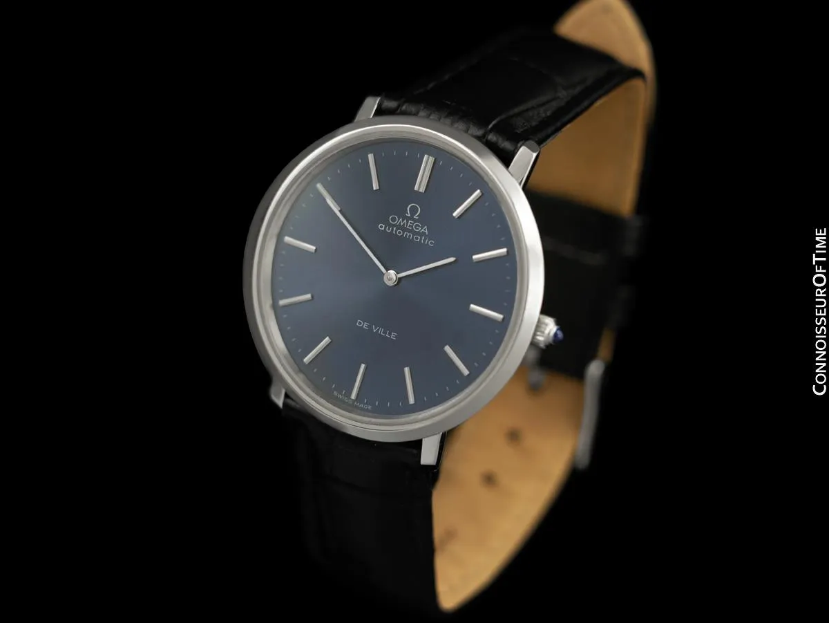 1977 Omega Vintage De Ville Mens Full Size Automatic Watch - Stainless Steel