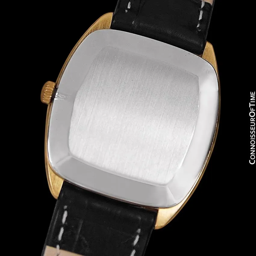 1978 Omega De Ville Vintage Mens Handwound Ultra Thin Dress Watch - 18K Gold Plated & Stainless Steel
