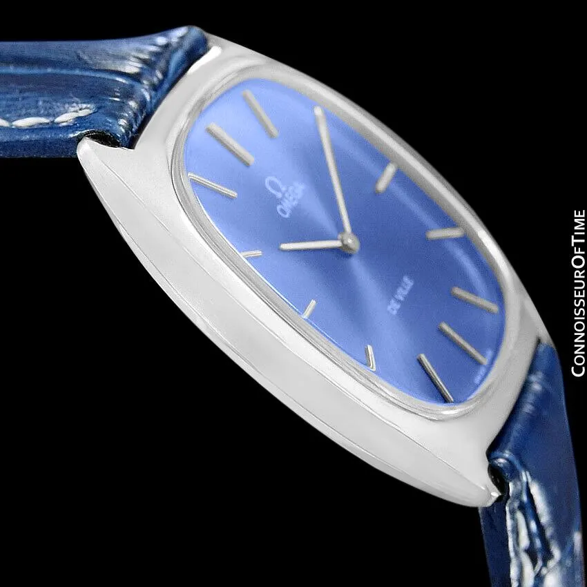 1979 Omega De Ville Vintage Mens Handwound Ultra Thin Dress Watch - Stainless Steel