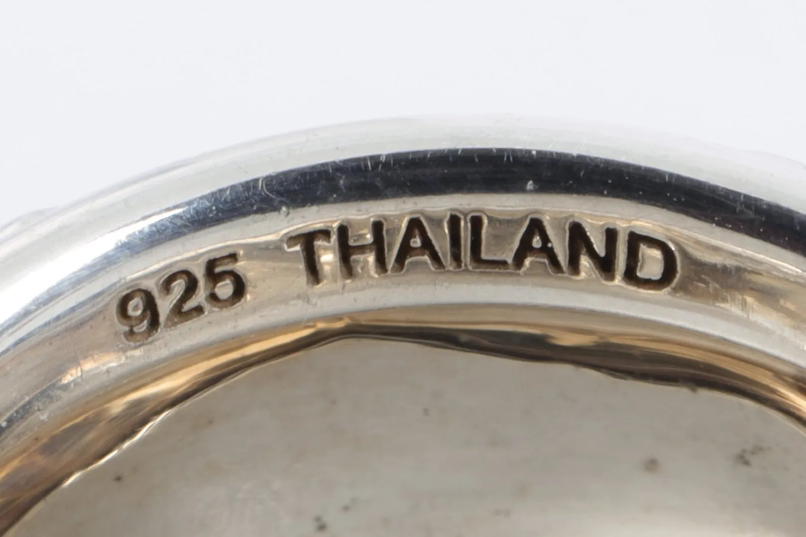 925 Silver Dawkins Beaded Dome Ring Size 8 (16.52g.)