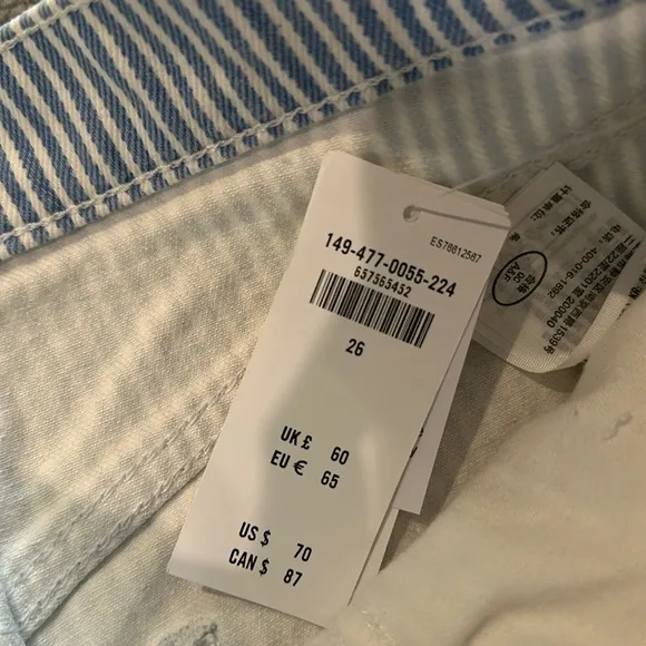 ABERCROMBIE Curve Love High Rise Dad Short NWT