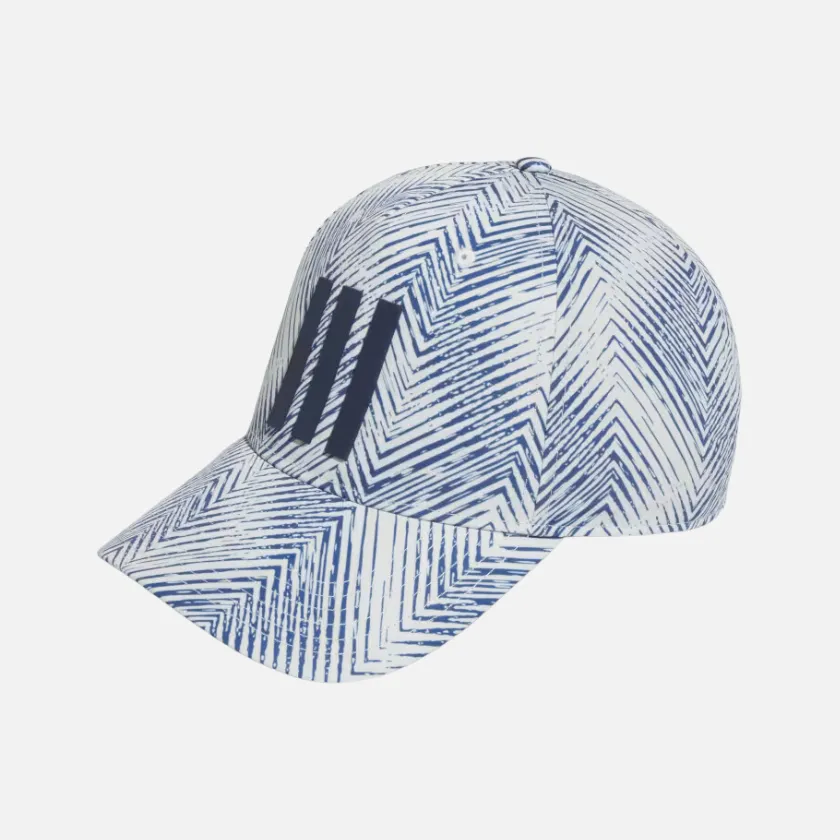 Adidas Tour 3 Stripes Printed Men's Golf Hat -Crystal Jade S24