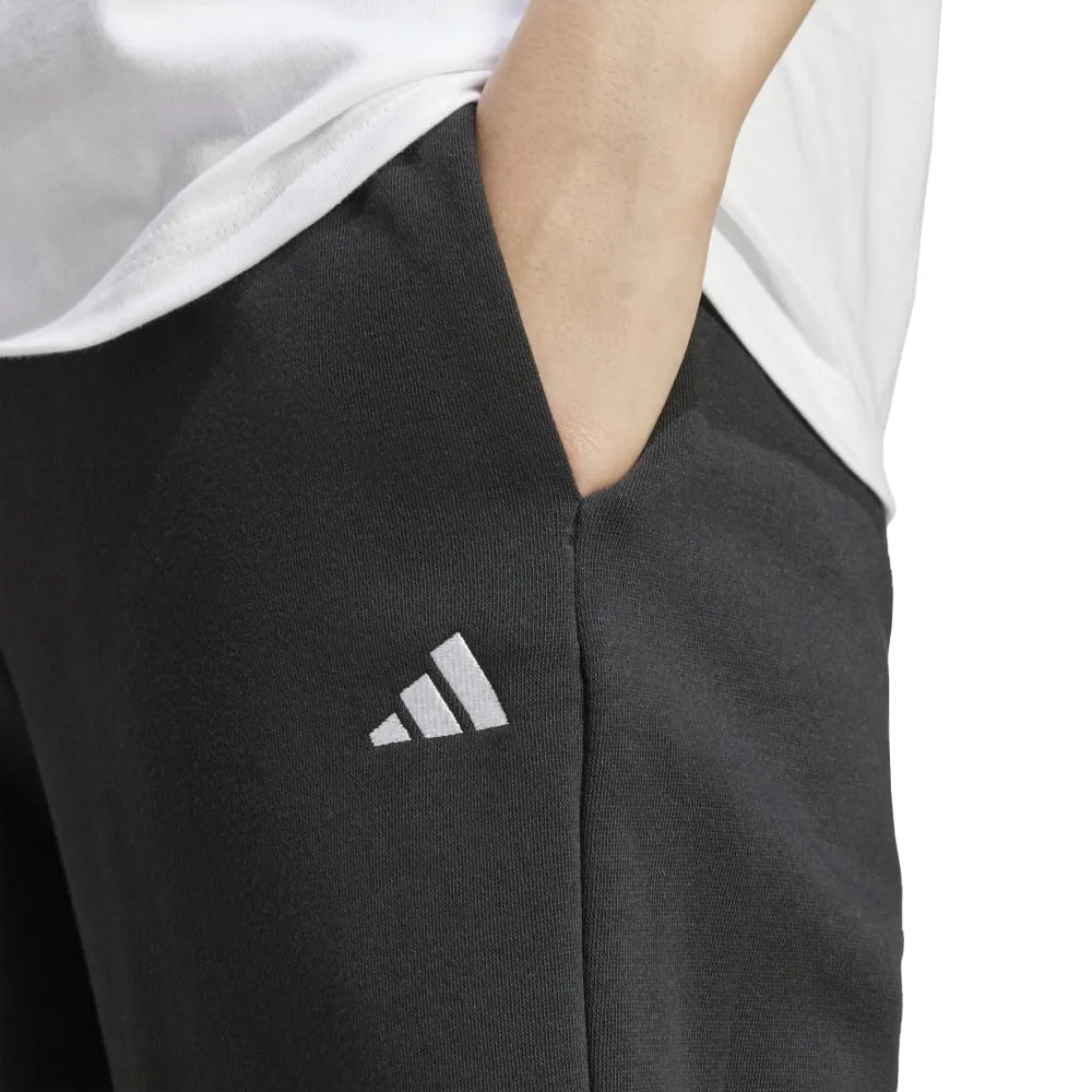 Adidas Womens Small Logo Feel Cozy Open-Hem Pants