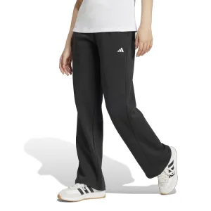 Adidas Womens Small Logo Feel Cozy Open-Hem Pants